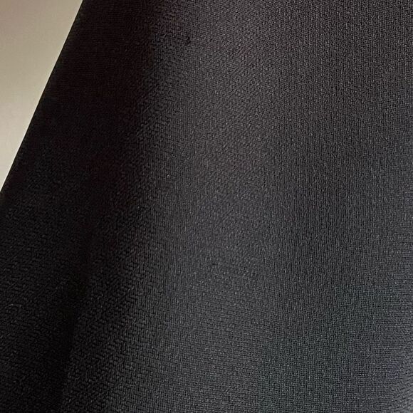 Vintage En Avance Black Cropped Blazer 4 Satin Trim Button Front Y2K Minimalist - Picture 6 of 7